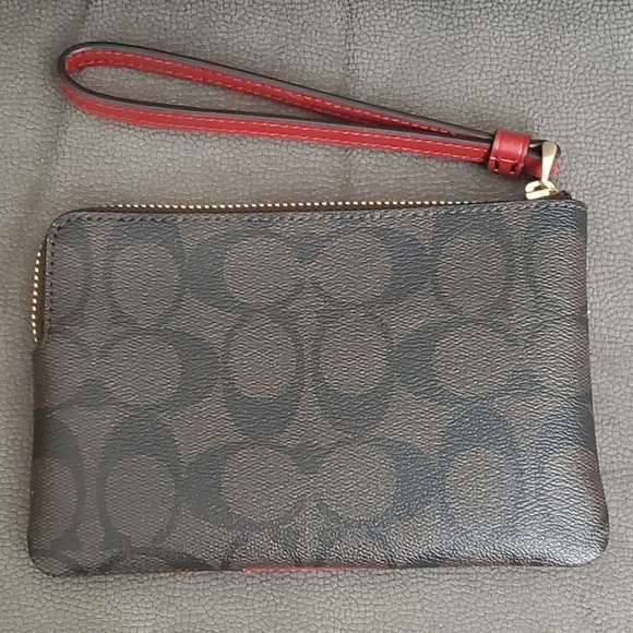 Coach Corner Zip Wristlet - Picture 4 of 5